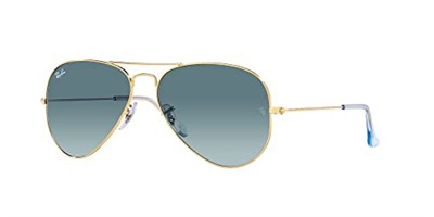 Ray-Ban Rb3025 Klasik Havacı, Altın/Mavi Gradyan Gri, 55 mm