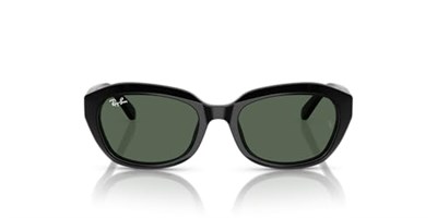 Ray-Ban RJ9081S Kelebek Güneş Gözlüğü, Siyah/Koyu Yeşil, 48 mm