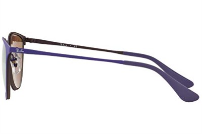 Ray-Ban Unisex Çocuk Güneş Gözlükleri 0RJ JUNIOR ERIKA METAL 252/2Y 50, Kahverengi,