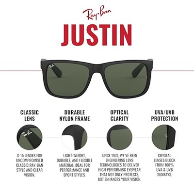 Ray-Ban Unisex Güneş Gözlüğü, Rubber Light Haanna/Brown Graddyt, Standart Beden