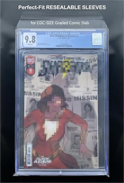 Rayvol Kademeli Çizgi Roman CGC ve CBCS için Yeniden Kapanabilir Çantalar - 9 x 14 (150 Sayım)
