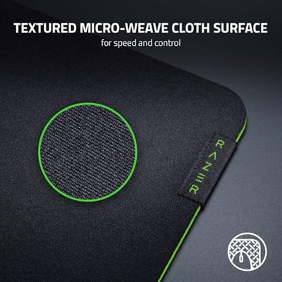 Razer Gigantus V2 XXL - Hız ve Kontrol için Yumuşak XXL Oyun Mouse Mat (Kaymaz Kauçuk, Dokulu Mikro Dokuma Kumaş, 94 x 41 x 0.4cm) Siyah