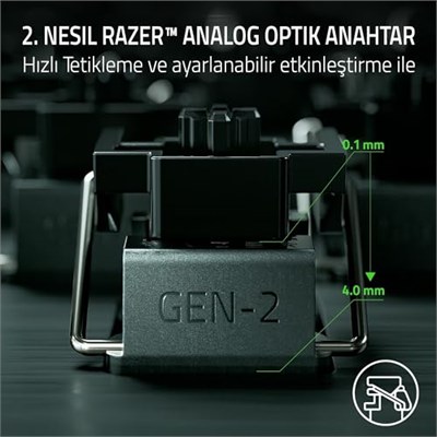 Razer Huntsman V3 Pro Tenkeyless - Sayısal Tuş Takımsız Analog Optik E-Spor Klavye - Razer Snap Tap & Hızlı Yangın Tetikleyici (Kontrol  - Seçenekler: Huntsman V2, Huntsman V2 PUBG, Huntsman V3 Pro...