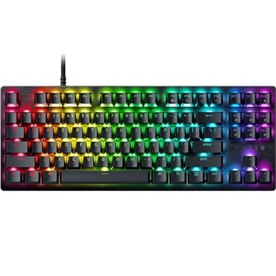 Razer Huntsman V3 X Tenkeyless (Mor Anahtar) - Espor için Optik Klavye - Sayısal Tuş Takımı Tasarımı Yok - Programlanabilir Tuşlar - RGB Teknolojil - Seçenekler: Mini, Tenkeyless, TR Düzeni, US Düzeni