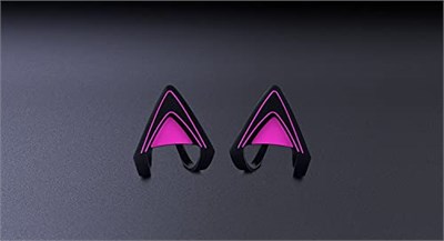 Razer Kitty Ears - Tüm Kraken Kulaklıklar için Kitty Ears (Krakeninize uyacak şekilde tasarlandı, Ayarlanabilir, Su Geçirmez) Neon