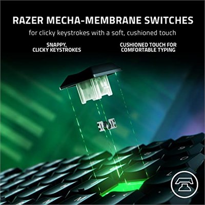 Razer Ornata V3 - Düşük Profilli Oyun Klavyesi (Hibrit Mecha-Membran Anahtarı, UV Kaplamalı Tuş Başlıkları, Manyetik Yumuşak  - Seçenekler: ABD Düzeni, TR Düzeni, Ornata V3, Ornata V3 TKL, Ornata V3 X