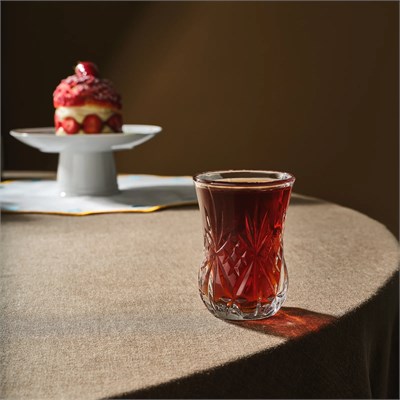 RCR Melodia Yüksek Kalite Cam 6lı Çay Bardağı 140 ml