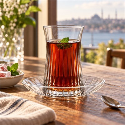 RCR Timeless 6lı Çay Bardağı Seti 140 ml Şeffaf
