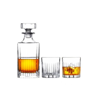 RCR Timeless Yüksek Kalite Cam 7 Parça Viski Seti 750 ml/310 ml