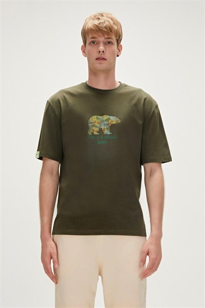 Re-Fınger Erkek T-Shirt - 23.01.07.007 Haki
