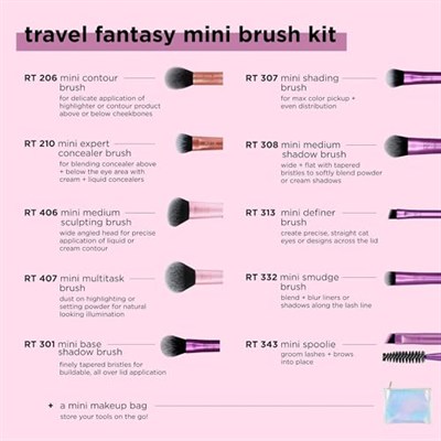 Real Techniques Mini Seyahat Fırça Seti RT-4285
