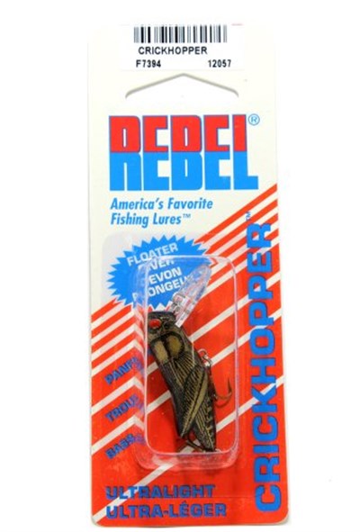 Rebel Lures Crickhopper Kriket/Çekirge Crankbait Balıkçılık Yemi, 1 1/2 İnç, 1/4 oz