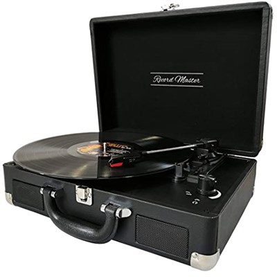 Record Master T310ch Şarj ve Bluetooth Özellikli Pikap - 33, 45, 78 (T310CH Siyah) - Seçenekler: T310CH Siyah, T310CH Kahverengi, T310CH Kırmızı, T310CH Mavi