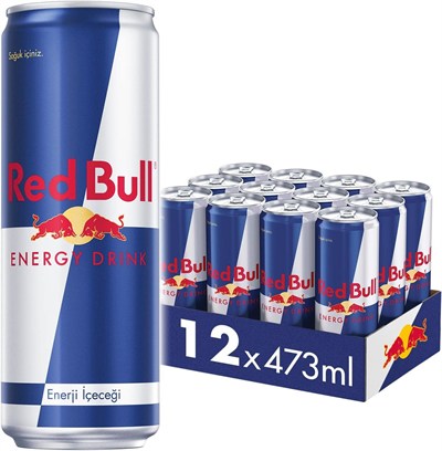 Red Bull Enerji İçeceği 473 ml (12li Paket, 12 x 473 ml)