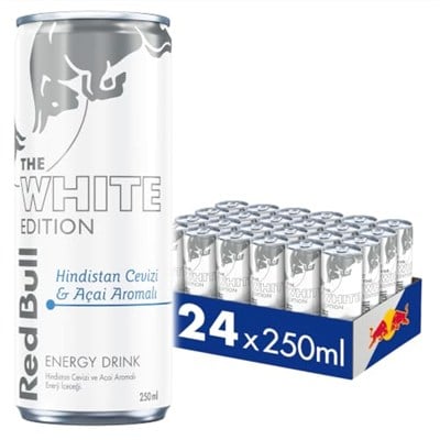 Red Bull Enerji İçeceği Hindistan Cevizi ve Açai 250 ml (24lü Paket 24x250 ml)