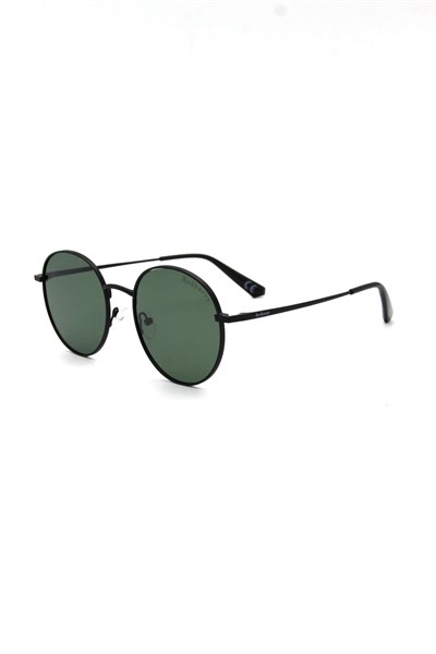 REDBERRY Marka RB 2102 C3 Unisex,OVAL,METAL,SİYAH Çerçeve ORGANİK,YEŞİL Cam 54 Ekartman Güneş Gözlüğü