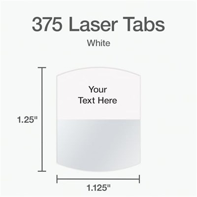 Redi-Tag Lazer Yazıcı Uyumlu İndeks Etiketleri, 2,9 x 3,2 cm, Beyaz, 375 Adet - Seçenekler: 1 1/8 x 1 1/4 - 100 Sekmeler, 1 1/8 x 1 1/4 - 375 Sekmeler