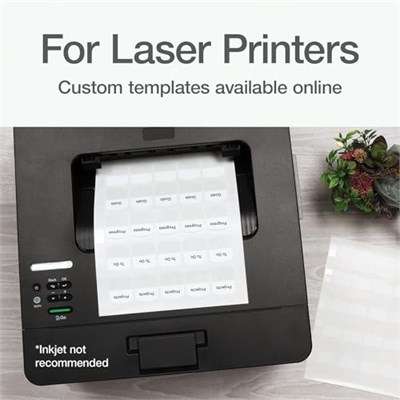 Redi-Tag Lazer Yazıcı Uyumlu İndeks Etiketleri, 2,9 x 3,2 cm, Beyaz, 375 Adet - Seçenekler: 1 1/8 x 1 1/4 - 100 Sekmeler, 1 1/8 x 1 1/4 - 375 Sekmeler