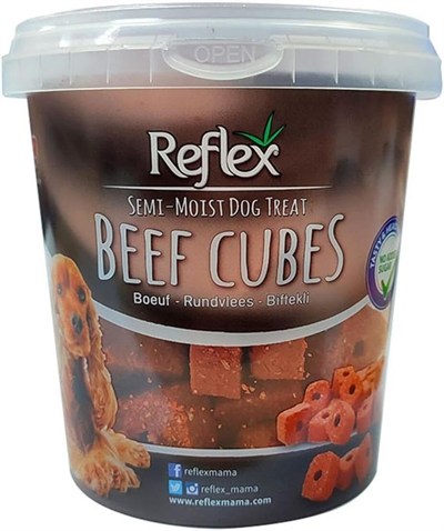 Reflex Biftekli Yarı Yumuşak Küp Köpek Ödül Maması 500gr