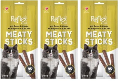 Reflex Kedi Ödül Stick Av Hayvanlı & Kaz 3 * 5 Gr (3 paketi)