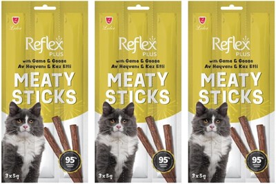 Reflex Kedi Ödül Stick Av Hayvanlı & Kaz 3 * 5 Gr (3 paketi)