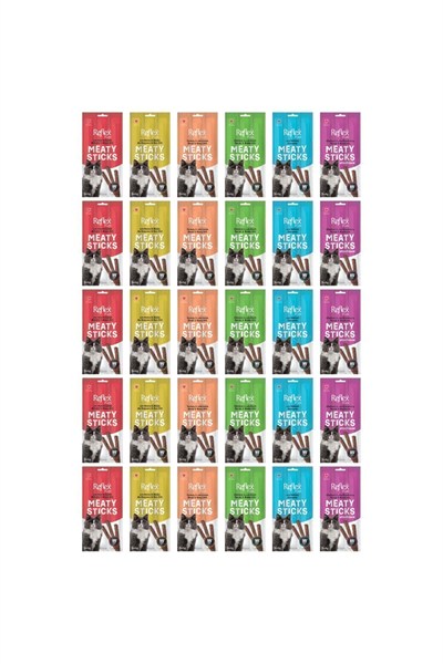 Reflex Kedi Ödülü, 3 Çeşit Karma Stick Treats, 30lu Set
