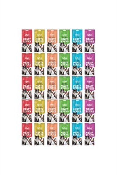 Reflex Kedi Ödülü, 3 Çeşit Karma Stick Treats, 30lu Set