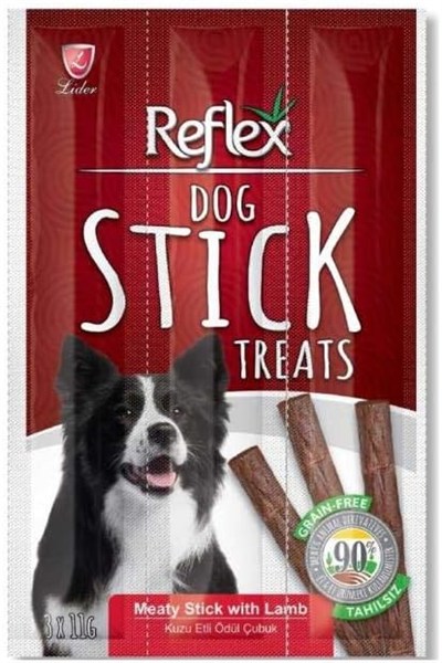 Reflex Kuzu Etli Köpek Ödül Çubugu 11 Gr 3 Adet