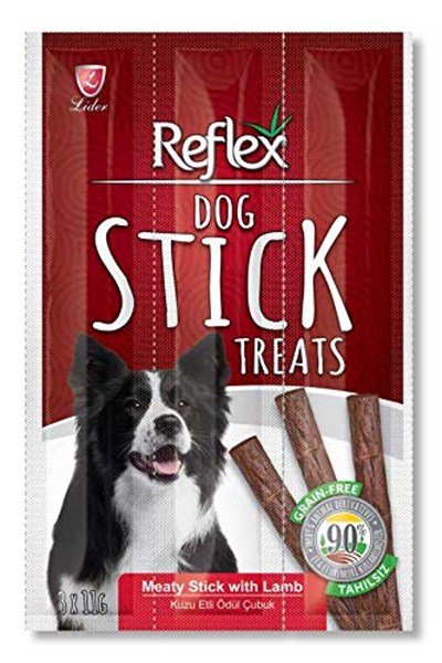 Reflex Kuzu Etli Köpek Ödül Çubugu 11 Gr 3 Adet