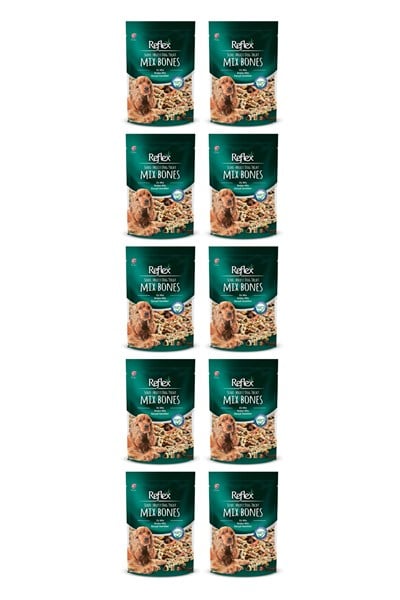 Reflex Semi-Moist Bone Mix Karışık Kemik Yarı Islak Köpek Ödülü 150 Gr,10lu paket