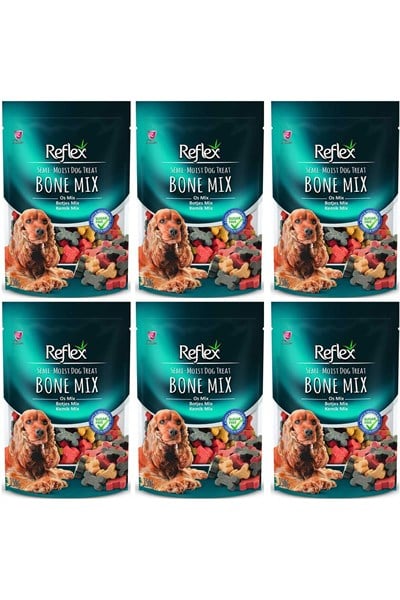 Reflex Yarı Yumuşak Kemik Mix Köpek Ödül Maması 150 Gr 6LI SET