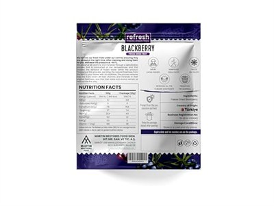 refresh Freeze Dried Böğürtlen - Dondurularak Kurutulmuş Meyve - Freeze Dry Meyve Kurusu 20gr