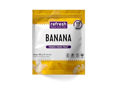 refresh Freeze Dried Muz - Dondurularak Kurutulmuş Meyve - Freeze Dry Meyve Kurusu 30gr