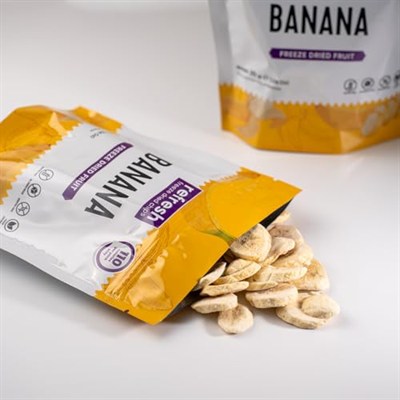 refresh Freeze Dried Muz - Dondurularak Kurutulmuş Meyve - Freeze Dry Meyve Kurusu 30gr