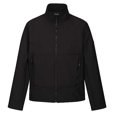 Regatta Erkek Dendrick Yumuşak Kabuk Ceket, Siyah, XL