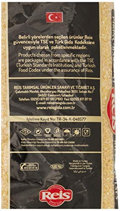 Reis İçliköftelik Bulgur (Seferkitel) 1 Kg