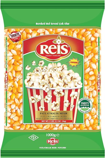 Reis Patlatmalık Mısır (Popcorn) 1 kg