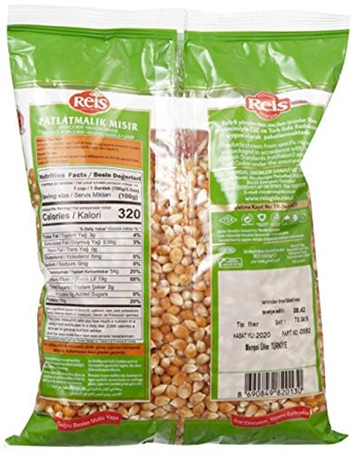 Reis Patlatmalık Mısır (Popcorn) 1 kg