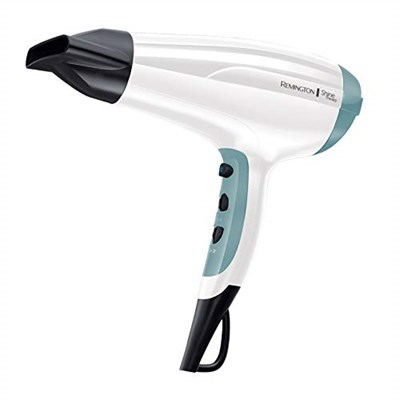 Remington Saç kurutma makinesi iyonları [hafif ve sessiz] Shine Therapy (2300 Watt, hafif ve düşük ses seviyesi, 3 ısıtma ve 2 üfleme kademesi, soğutma kademesi, şekillendirme başlığı ve difüzör),