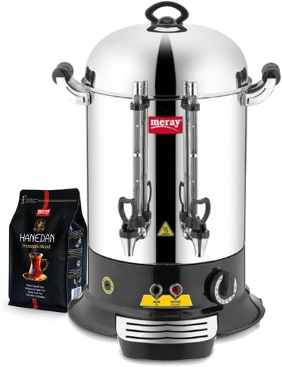 Remta ER12 Elegance Çay Makinesi, 80 Bardak, Gümüş, 9 lt