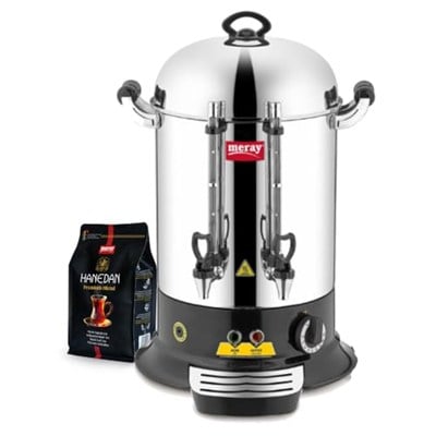 Remta ER14 160 Bardak Elegance Çay Makinesi, 15 L, Gümüş Rengi, 1750 W, Paslanmaz Çelik Gövde ve Süzgeç