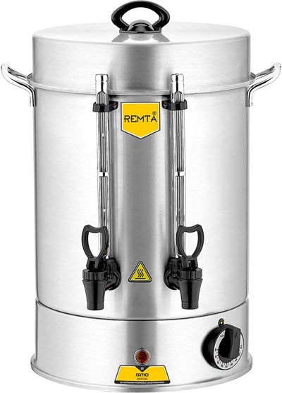 Remta Standart Çay Makinesi, 60 Bardak, Gümüş, 7 lt - Seçenekler: 7lt, 9lt, 12lt, 15lt, 22lt, 36lt, 50lt, 5lt