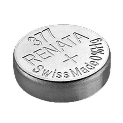 Renata 2 x Pil ( SR626SW Uhrenbatterien 377, gümüş renkli, 1,55 V, İsviçrede üretilmiştir)