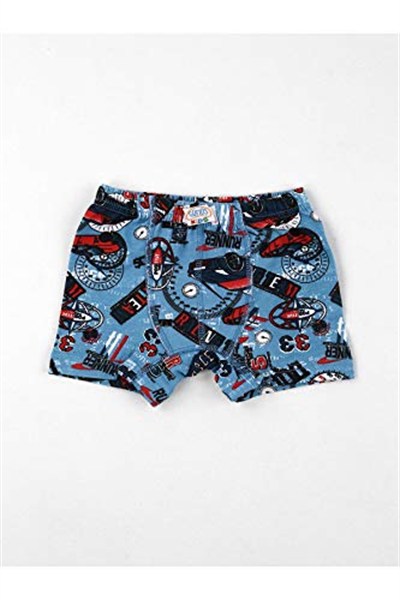 Renkli Desenli Erkek Çocuk 6 lı Boxer