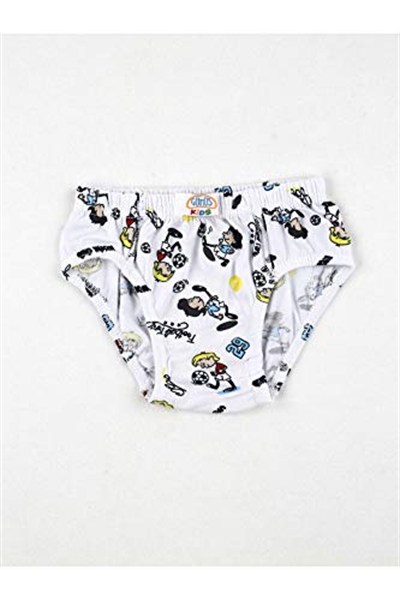 Renkli Desenli Erkek Çocuk 6 lı Slip Külot