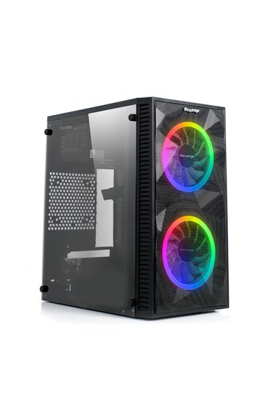 REVENGE Magic Mikro Atx 2 Rainbow Fanlı Mesh Panel Akrilik Gaming Oyuncu Bilgisayar Kasası (0, Watt)