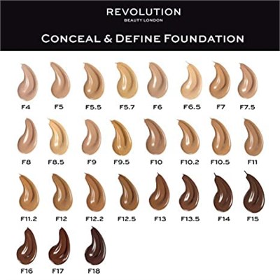 Revolution Conceal & Define Yağsız Fondöten F8