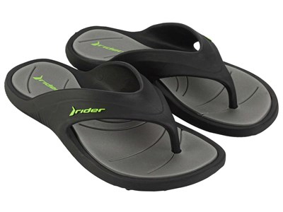 Rider Erkek Cape Xvii Ad düz sandalet, Gri, 44 EU