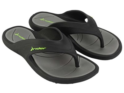 Rider Erkek Cape Xvii Ad düz sandalet, Gri, 44 EU