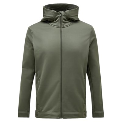Rider Tech Zip Hood Erkek Yeşil Outdoor Polar G79554060